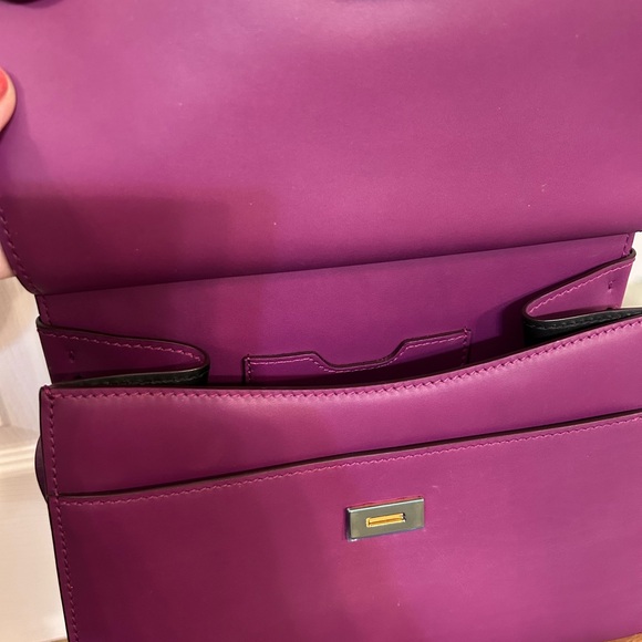 DOLCE & GABBANA Calfskin Small Sicily 58 Bag in plum color - Picture 3 of 16